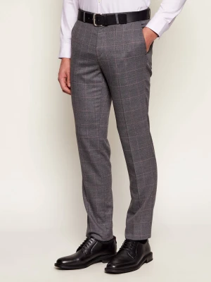 HUGO Spodnie Hesten253X | Extra slim fit | z dodatkiem wełny