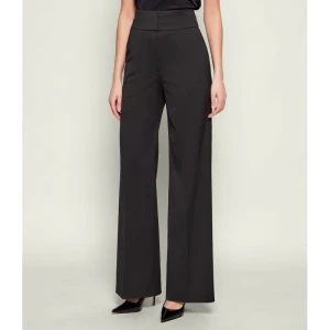 HUGO Spodnie Himia | flare fit | z dodatkiem wełny