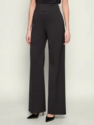 HUGO Spodnie Himia | flare fit | z dodatkiem wełny