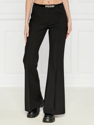 HUGO Spodnie Hosena | flare fit