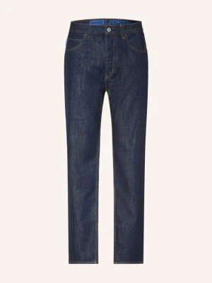 Hugo Spodnie Jonah O Prostym Kroju blau 403 DARK BLUE