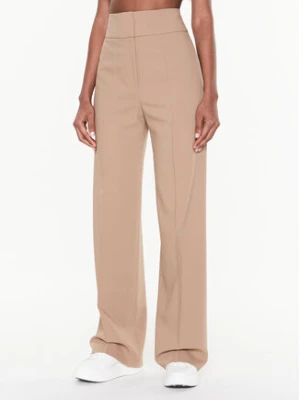 Hugo Spodnie materiałowe 50485638 Brązowy Regular Fit