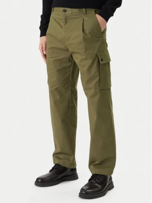 HUGO Spodnie materiałowe Craysen 50553180 Khaki Straight Fit