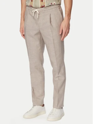 HUGO Spodnie materiałowe Getlin 50559695 Brązowy jasny Slim Fit