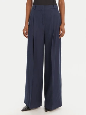HUGO Spodnie materiałowe Harenau 50542606 Granatowy Relaxed Fit