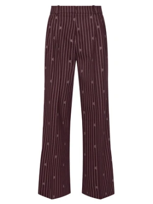 HUGO Spodnie materiałowe Haviri 50554419 Bordowy Relaxed Fit