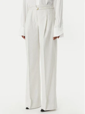 HUGO Spodnie materiałowe Hejuly 50559202 Biały Loose Fit