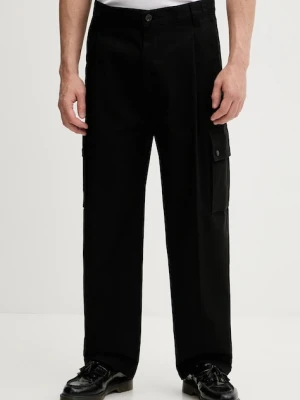 HUGO spodnie męskie kolor czarny proste 50541377
