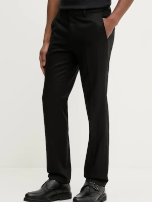 HUGO spodnie męskie kolor czarny w fasonie chinos 50554846