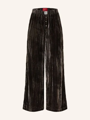 Hugo Spodnie Od Piżamy Velvet Z Materiału Nicki grau