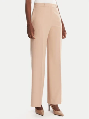 HUGO Spodnie palazzo Hasmina 50545533 Beżowy Regular Fit