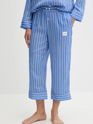 HUGO spodnie piżamowe KLEO_PANTS damska kolor niebieski 50544156