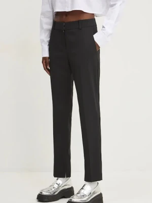 HUGO spodnie z domieszką wełny
