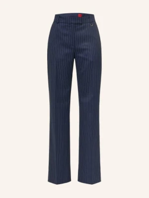 Hugo Spodnie Z Materiału Marlowego Hilando blau