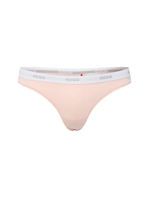HUGO Stringi Kobiety Bawełna różowy jednolity,