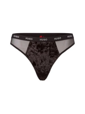 HUGO Stringi Kobiety czarny jednolity,