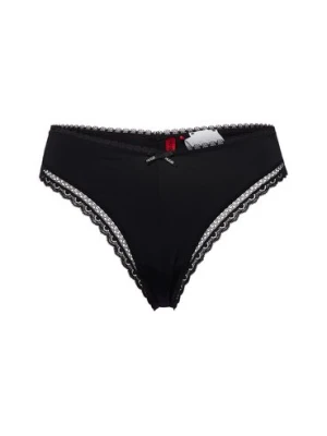 HUGO Stringi - Stringi Unique Kobiety czarny,