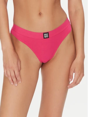 HUGO Stringi Thong Rib 50496809 Różowy