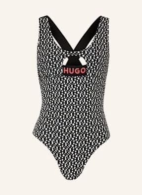 Hugo Strój Kąpielowy Monogram weiss