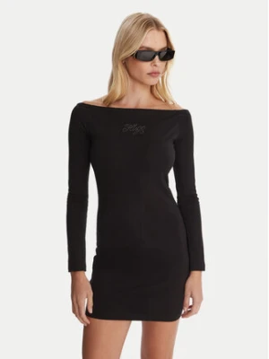 HUGO Sukienka codzienna Noffal_B 50546941 Czarny Slim Fit