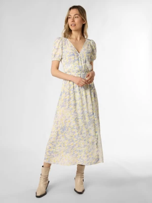 HUGO Sukienka damska - Kikoni-1 Kobiety wiskoza wielokolorowy|niebieski|żółty wzorzysty,