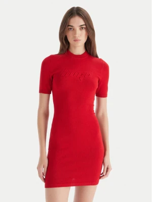 HUGO Sukienka dzianinowa Sbloggy 50543324 Czerwony Slim Fit