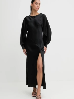 HUGO sukienka kolor czarny maxi prosta 50552970