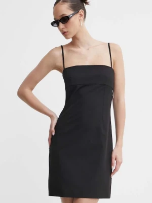 HUGO sukienka kolor czarny mini dopasowana 50510442