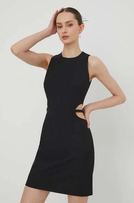 HUGO sukienka kolor czarny mini dopasowana 50509129