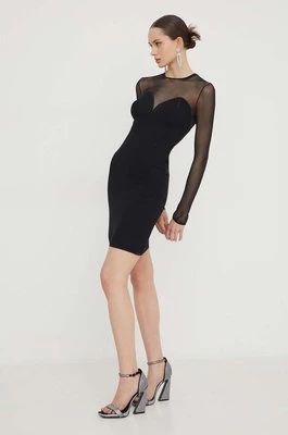 HUGO sukienka kolor czarny mini dopasowana 50507912
