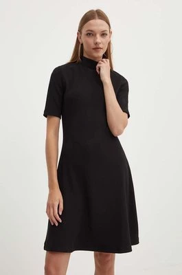 HUGO sukienka kolor czarny mini rozkloszowana 50517475