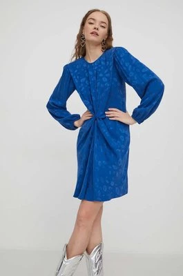HUGO sukienka kolor niebieski mini prosta 50504499