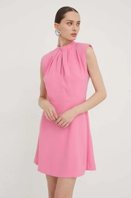 HUGO sukienka kolor różowy mini prosta 50504460
