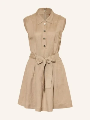 Hugo Sukienka Koszulowa Kaleisi Z Lnu beige