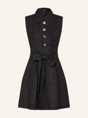 Hugo Sukienka Koszulowa Kaleisi Z Lnu schwarz