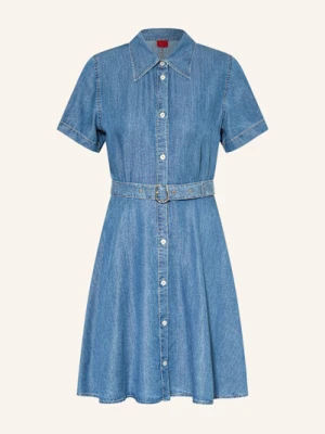 Hugo Sukienka Koszulowa Kastami W Stylu Jeansowym blau
