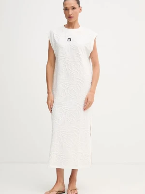HUGO sukienka z bawełną ZEB_dress