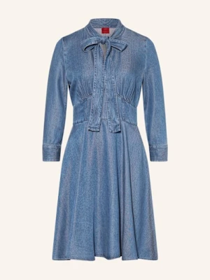 Hugo Sukienka Z Kokardą Kingi W Stylu Jeansowym blau