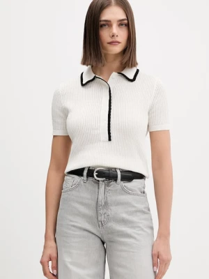 HUGO sweter damski bawełniany Slysa