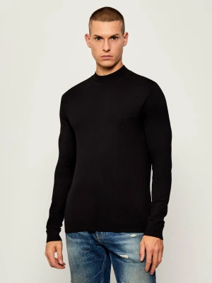 HUGO Sweter San Marc-CV | Slim Fit czarny