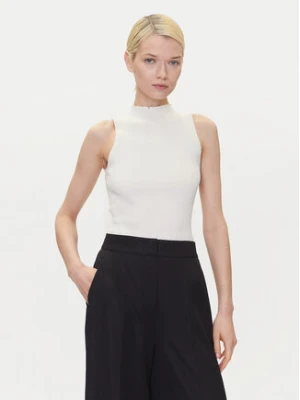 HUGO Sweter Sarepilk 50542597 Écru Slim Fit