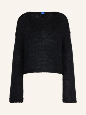 Hugo Sweter Scarly Z Alpaką schwarz