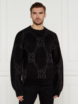 HUGO Sweter Shain | Regular Fit | z dodatkiem wełny