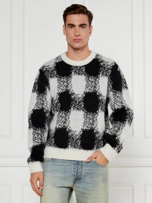 HUGO Sweter Shequer | Oversize fit | z dodatkiem wełny