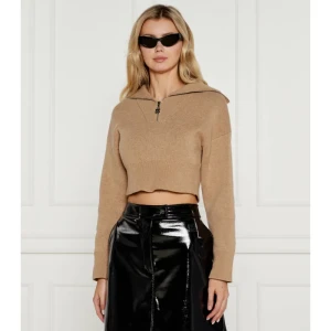 HUGO Sweter Sheveni | Cropped Fit | z dodatkiem wełny i kaszmiru