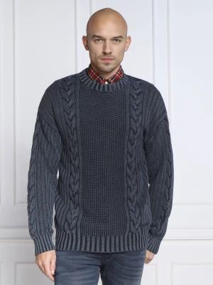 HUGO Sweter Sofash | Regular Fit granatowy
