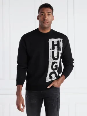HUGO Sweter Sohugoh | Regular Fit | z dodatkiem wełny