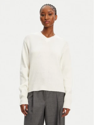 HUGO Sweter Solanu 50545092 Écru Regular Fit Kremowy