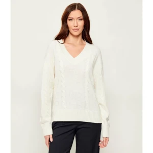 HUGO Sweter Sypres | Oversize fit | z dodatkiem wełny