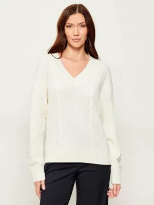 HUGO Sweter Sypres | Oversize fit | z dodatkiem wełny